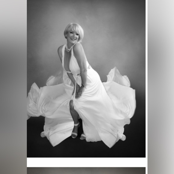 Roberto Cavalli V-neck plunge evening dress Sz 44 - Picture 12 of 13